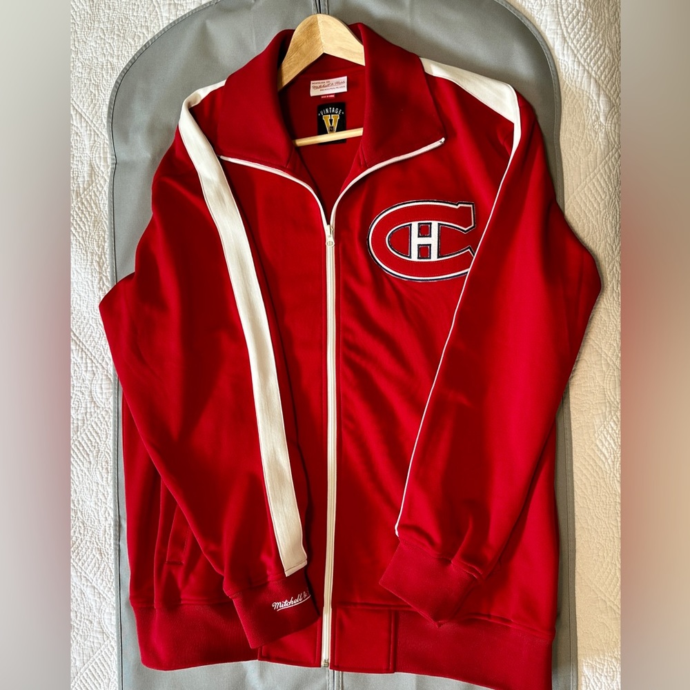 Rare Mitchell & Ness Track Jacket Montreal Canadians